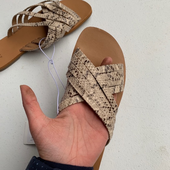 Snake Skin Strappy Sandals - Picture 3 of 5